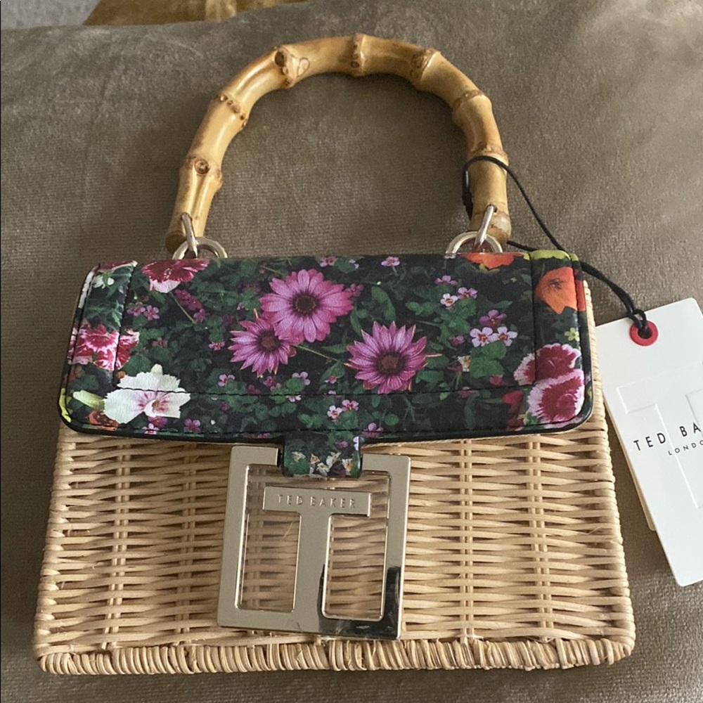 Ted Baker Printed Mini Basket Bag